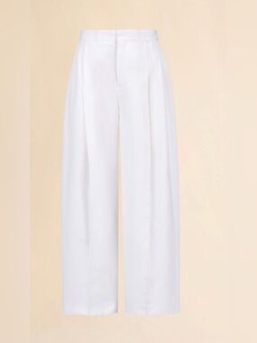 Marni
WHITE POPLIN TROUSERS WITH MAXI PLEATS